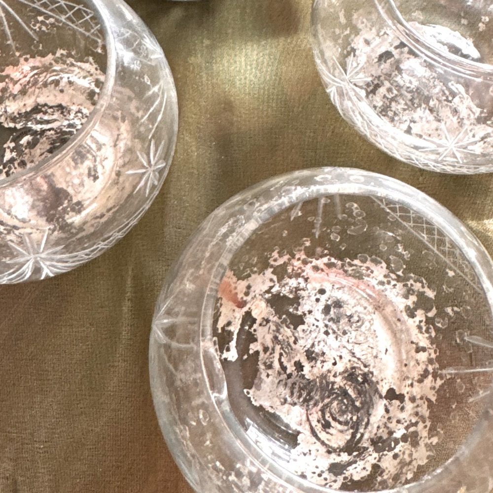 3 tea light candle holders